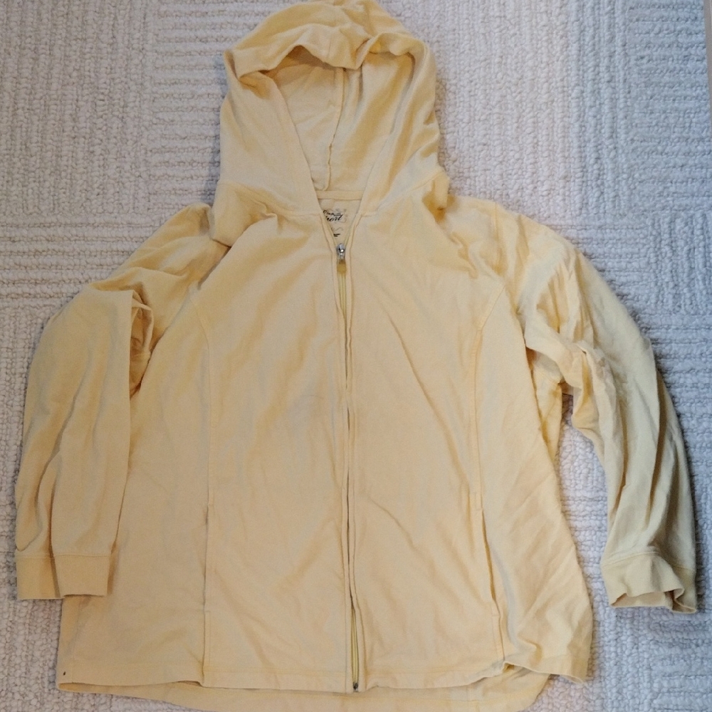 Style & Co. Yellow Zip-Up Hoodie